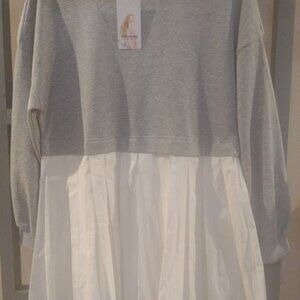 Pretty Garden Gray Sweatshirt new with tags